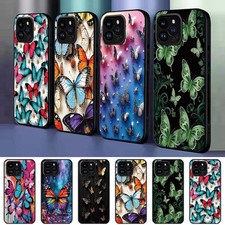 For Apple iPhone 13/13 Pro/14/14 Plus/14 Pro Butterfly Matte Phone Case Cover UK