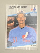 1989 Fleer Base Rookie Card Randy Johnson RC #381 *Free Shipping*. rookie card picture