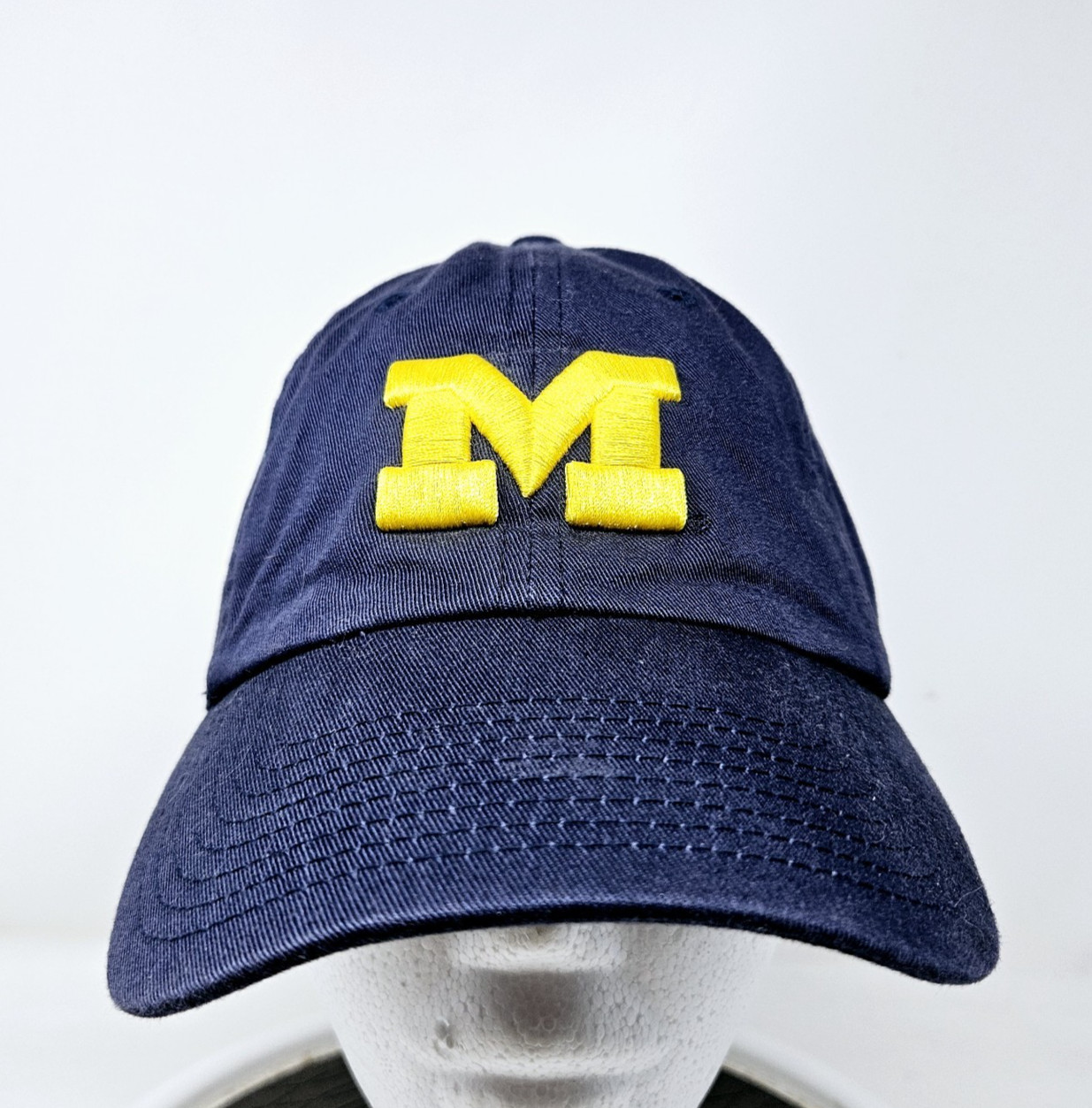 Michigan Wolverines Team Nike Adjustable Hat NCAA Y2K Logo Blue