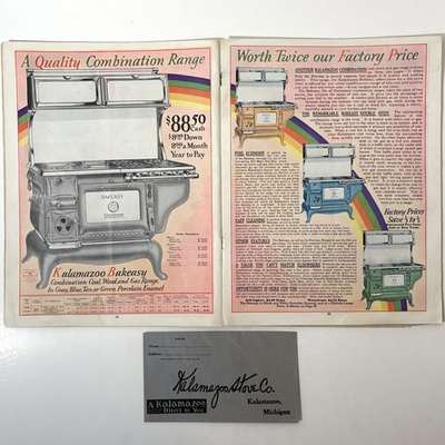 #ad #ad Kalamazoo Factory Prices Antique Michigan Trade Catalog Vintage Stoves Ovens Old $24.99