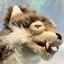 Gray Wolf Full Body Hand Puppet Folkmanis Plu...