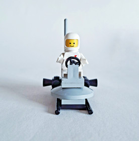 1981 LEGO Classic Space Moon Scooter (Set 6801) 100% Complete With Instructions