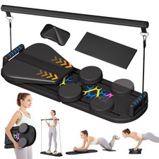 Pilates Reformer Set - Foldable Sliding Reformer, Pilates Board for Home Work...