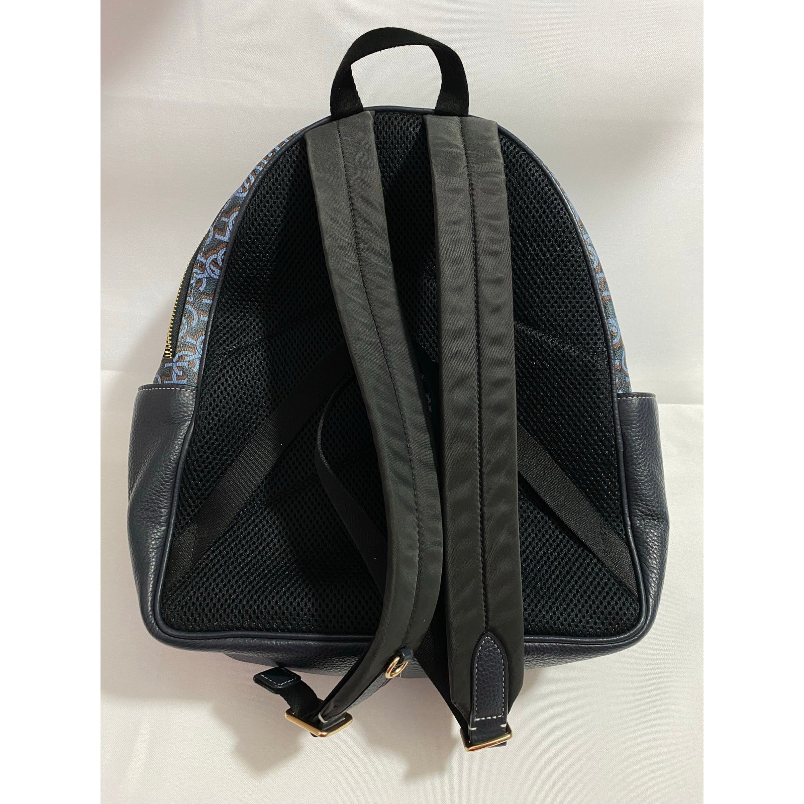 Coach Backpack + Wristlet Set – All Blue Signature Logo – Matching Pair image 3