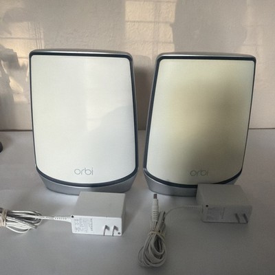NETGEAR Orbi RBS850 AX6000 Tri-Band Wi-Fi 6 Mesh Satellite + RBR850 Router Set