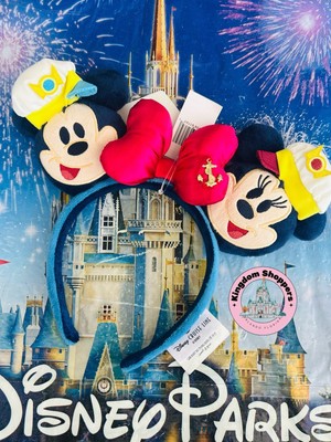 Disney Cruise Line DCL Captain Minnie Mickey Mouse Plush Ear