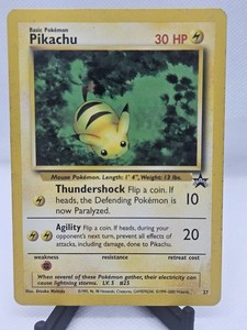 Pikachu Black Star Promo 27 | eBay