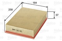 Valeo Luftfilter 585016 Filtereinsatz FüR Ford Aal Anl Escort Orion Abl Gal Afl