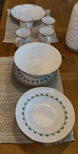 Lenox British Colonial Collection colonial Bamboo Set Print Dinnerware Set For 4