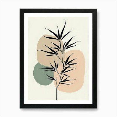 Nature s Harmony: Delicate Botanica gerahmtes Wandbild Poster Leinwanddruck Bild