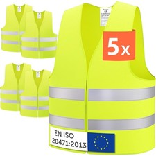 Warnweste Auto Warnweste Kinder Warnweste Reflexstreifen Warnwesten Set Siche...