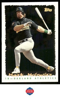1995 Topps #266 Mark McGwire CyberStats (Spectralight)
