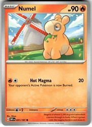 Numel 031/197 Obsidian Flames Common