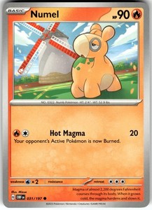 Numel 031/197 Obsidian Flames Common