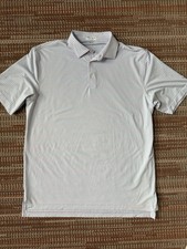 Peter Millar Summer Comfort Polo Shirt Men  s L Pink Teal Stripe Golf