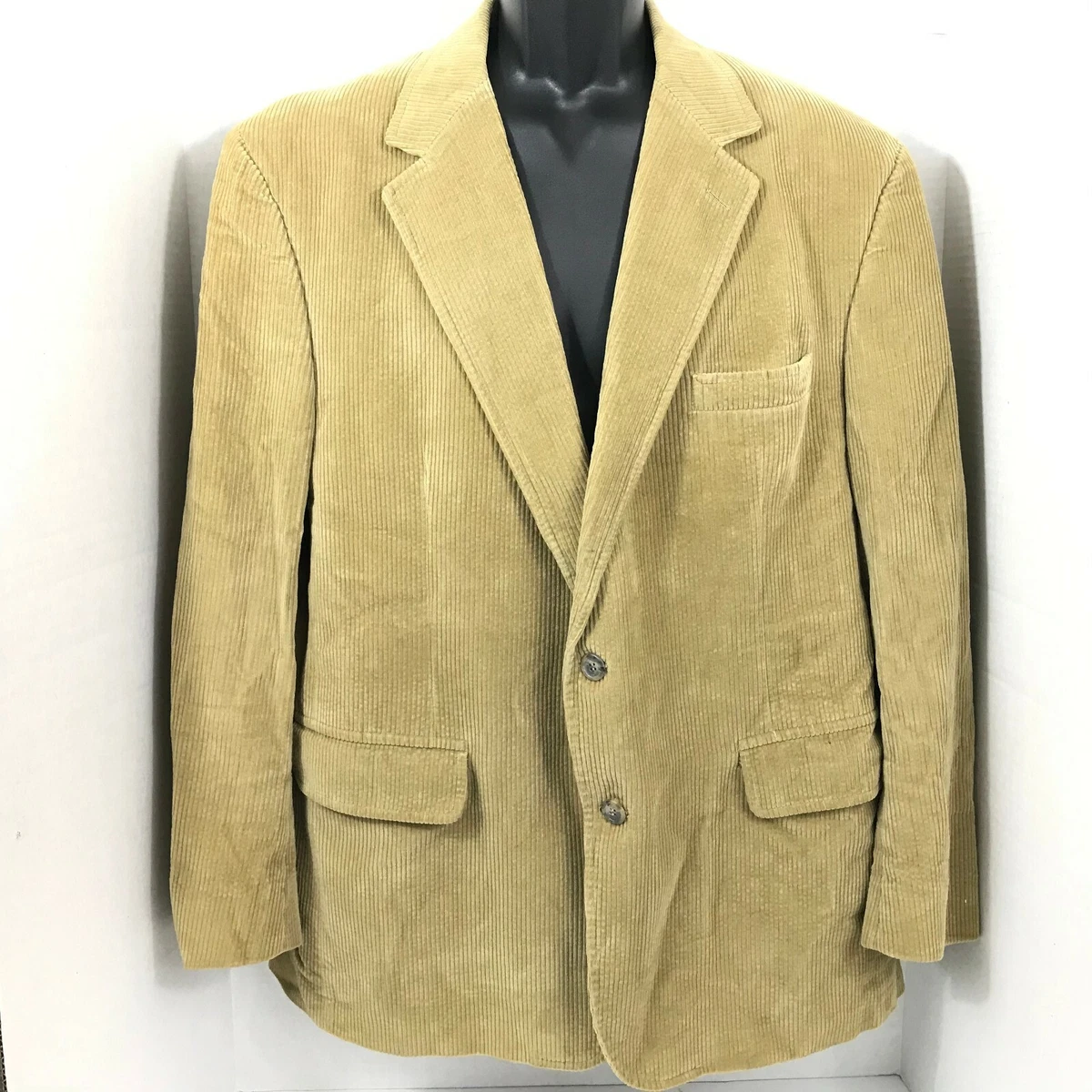 Vintage Brooks Brothers tan corduroy sport coat blazer jacket no size tag