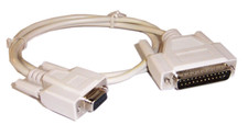 3ft Serial RS-232 DB 25 DB25 Male to DB 9 DB9 Female M/F AT Modem Molded Cable