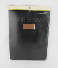Lane Bryant Vintage Nylon Daysheer Pantyhose Size B Tan Reinforced Toe New