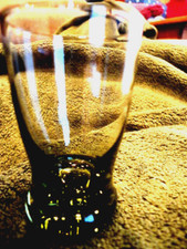 Shot Glass Avocado Green Jigger 2-1/2 "t Vintage