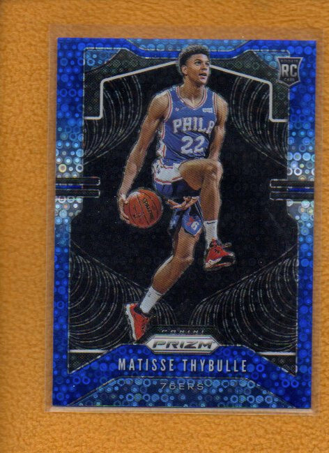 Matisse Thybulle 2019-20 Panini Prizm Rookie Fast Break Blue Prizm RC #290 /175