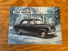 1955 Austin A40 A50 Cambridge Sedan Catalog Sales Brochure Original 55