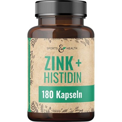 180 Zink Histidin Kapseln   Hochdosiert mit 25mg pro Tagesdosierung   Hochwer...