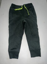 J Crew Crewcuts Classic Jogger Pants Green Zip Pocket Unisex Kids Sz 4 Boy Girl