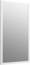 KOHLER 99664-1WA Jacquard 34.5-Inch x 19.5-Inch Rectangular Framed Mirror, Linen