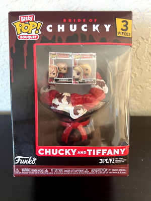 Funko Bitty Pop! CHUCKY & TIFFANY Bride Valentine 3 pc. Mini