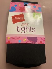Hanes Girls Tights M Black