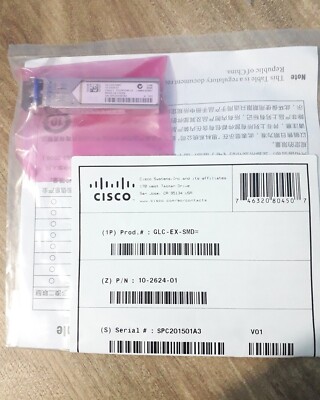 Cisco GLC-EX-SMD 1000BASE-EX, 40KM SFP Modul (BRANDNEU VERSIEGELT)