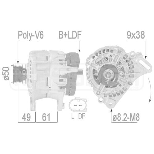 1 Generator ERA 209303A passend für VW - Bild 1 von 1