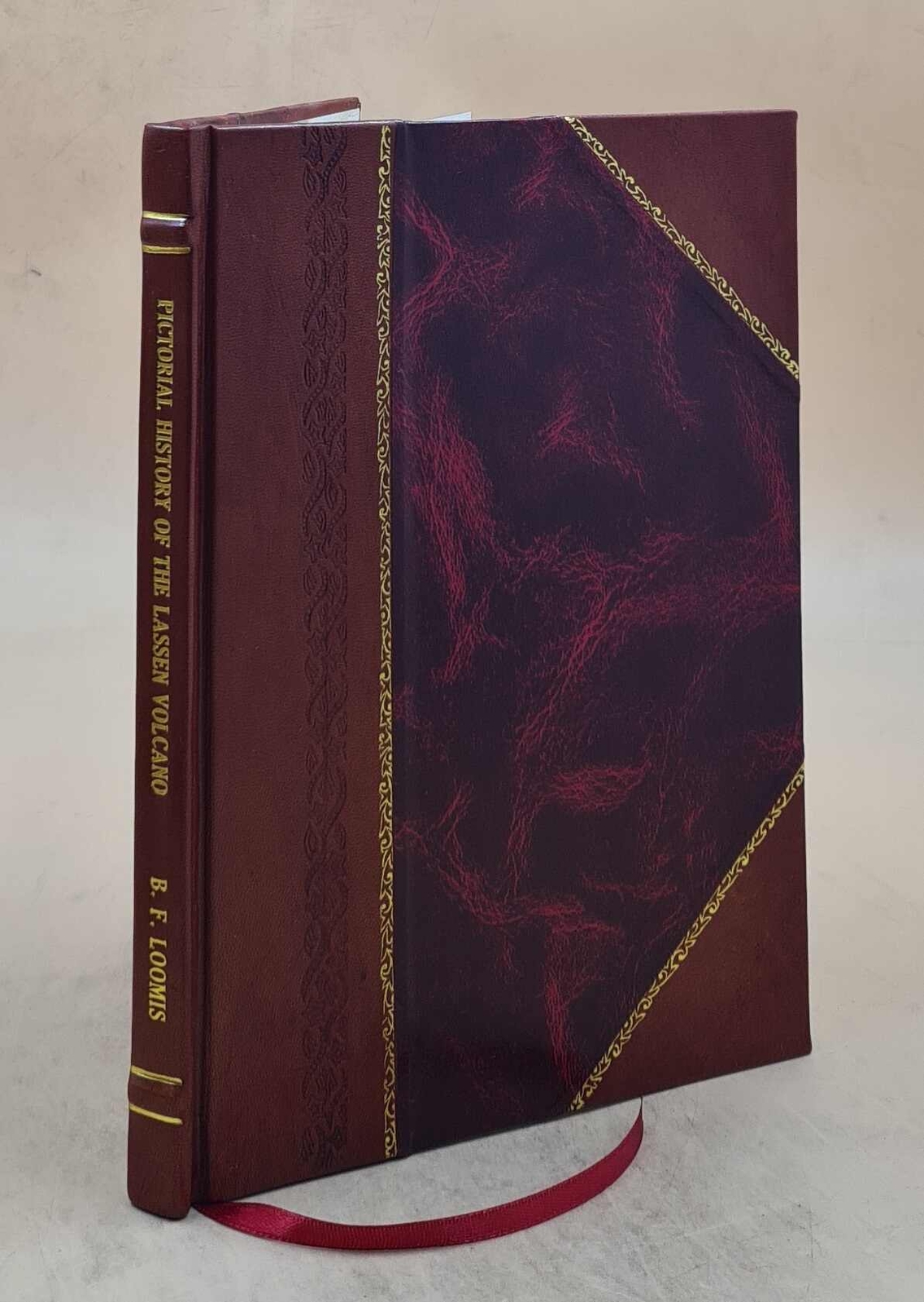 Vintage 1926 Lassen Volcano Pictorial History Leather Bound by B.F. Looms