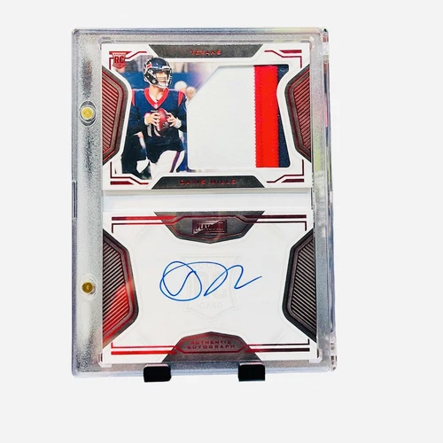 2021 Panini Davis Mills Rookies Playbook Jersey Autographs Booklet Red RPA /10