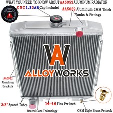 3 Row Core Radiator For 1954-1956 Ford Country Squire Mainline Customline Club