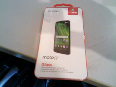 Muvit 9H Glas Displayschutz, Screen Protection Klar für Motorola Moto G6