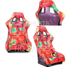 Nrg Prisma Fixed Back Bucket Racing Seat Frp-302tiedye-ultra Tie Dye Large