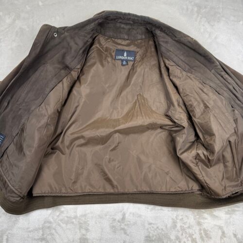 Vintage London Fog All Weather Brown Suede Men’s Size XL Full Zip Jacket - Picture 4 of 11