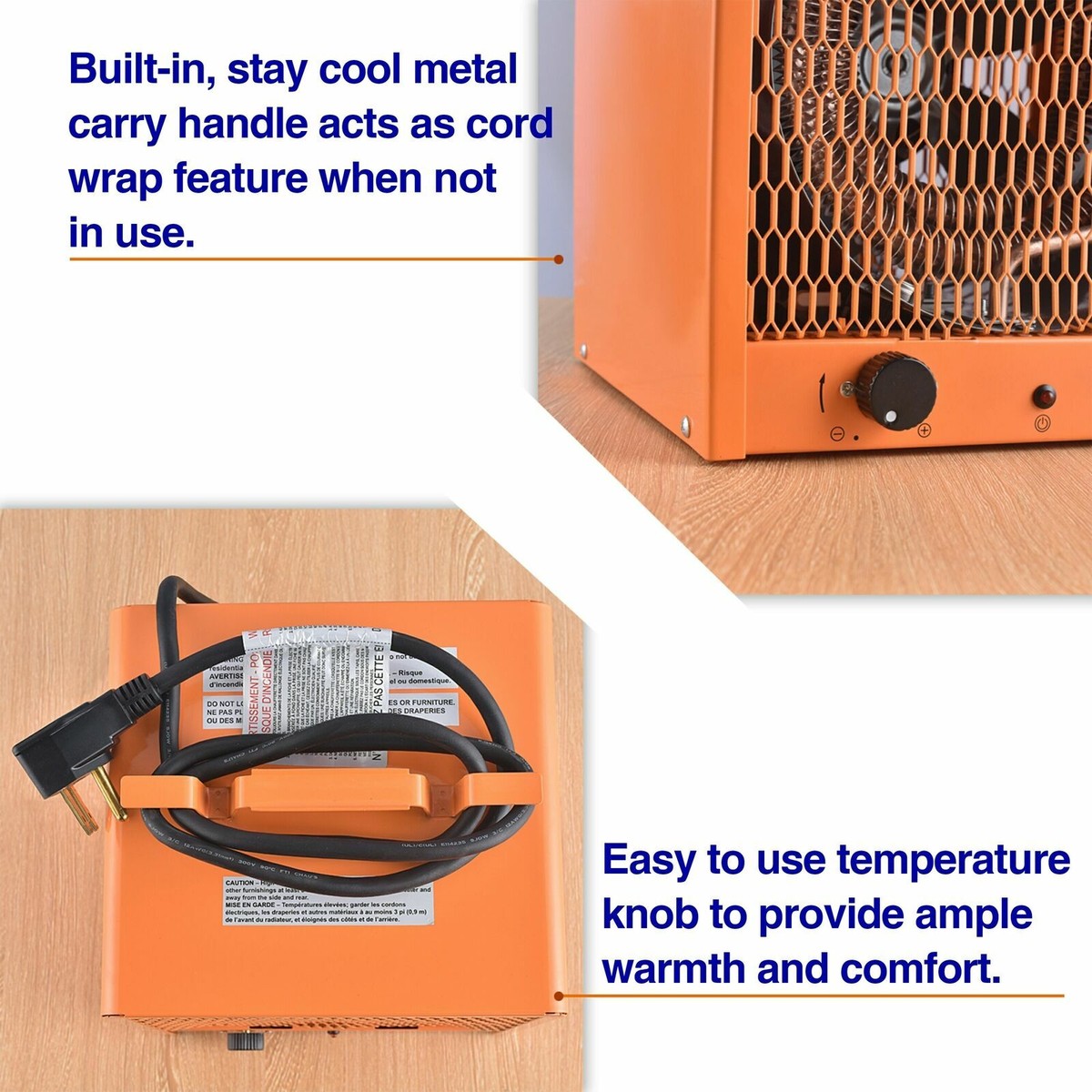Portable Garage Heater, Electric Infared Fast Heat Industrial Space Heaters  | eBay