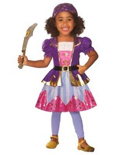 Goodmark Toddler Girls Pirate Of The Sea Costume With Bandana