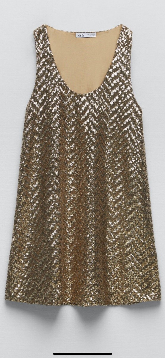 zara sequin mini dress gold I'm in love with this gold dress! It's perfect for Christmas or New Year's  Eve  #zara #zarahaul #zaraoutfit #zaranewin #goldendress #minidress  #newyeardress #fashiontiktok #party @ZARA