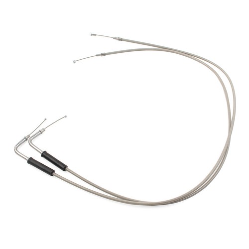 110cm Stainless Throttle Cable Fits Harley Sportster XL1200 883 Dyna Road King - Bild 7 von 8