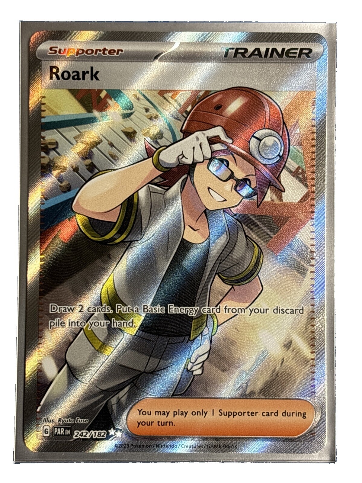 roark pokemon card value Pokemon - Roark 242/182 - Paradox Rift - Full Art - Ultra Rare