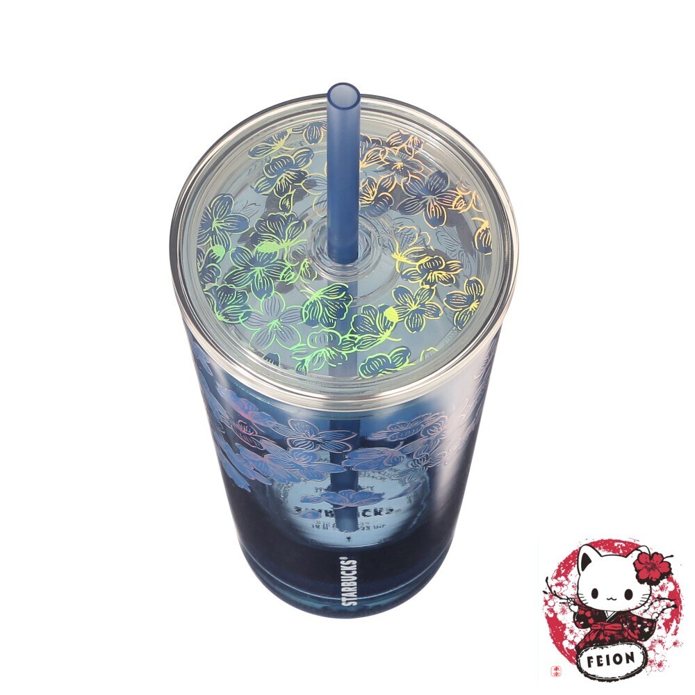 Starbucks Japan SAKURA 2025 Limited Edition Glass Tumbler Night
