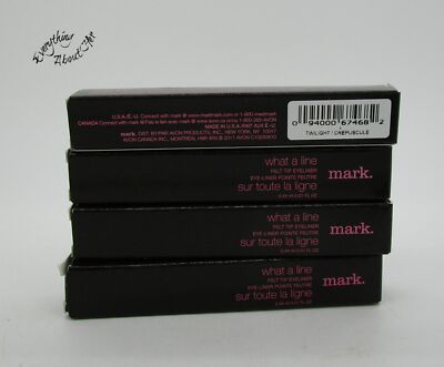 AVON Mark WHAT A LINE Felt Tip Eyeliner TWILIGHT - Lot OF 4