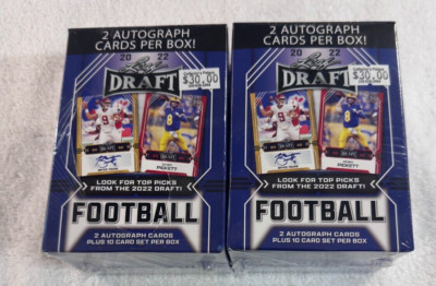 2022 Leaf Draft Football Blaster Box   Factory Sealed