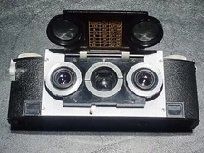 Vintage David White 35mm Stereo Realist 3D Camera Model 1041 3.5 Lens Works