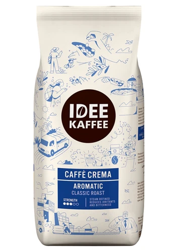 IDEE KAFFEE Caffè Crema AROMATISCH, 1000g Bohnen