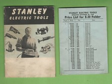 #D325.  1950  STANLEY ELECTRIC TOOLS BOOKLET & PRICE LIST 