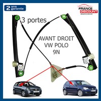Mechanismus Fensterheber Vorne Rechts FüR VW Polo 9N (2001-2009) 3 TüRen